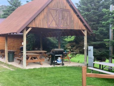Community Picnic Shelter with 2 Gas Grills